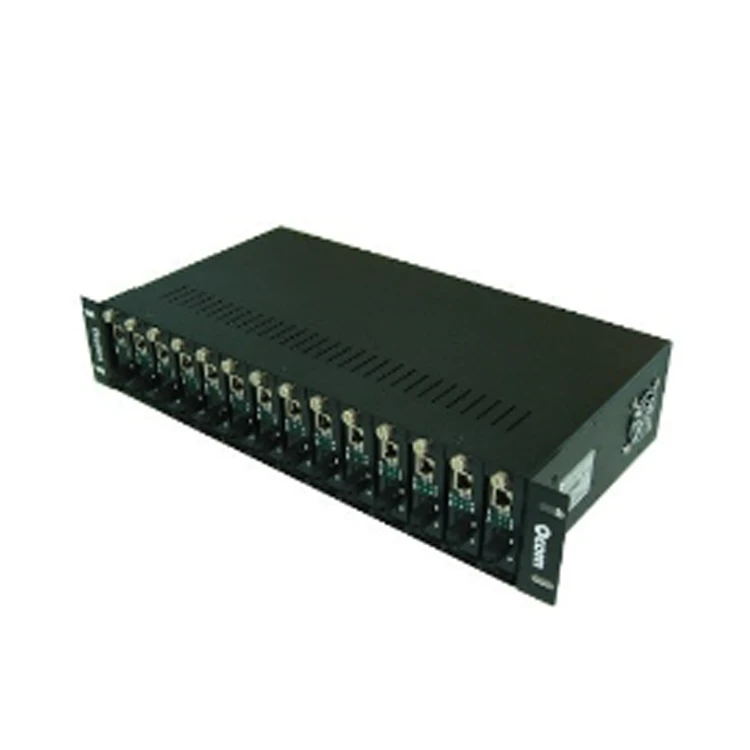 Chassis tar-rack transceiver tal-fibra ottika b'14-il slot