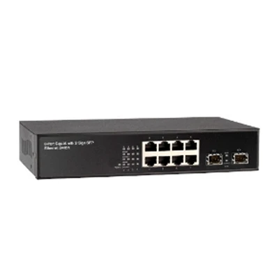8-Port 10/100/1000M + 2-Port Gigabit SFPL2+ Swiċċ Immexxi Sħiħ