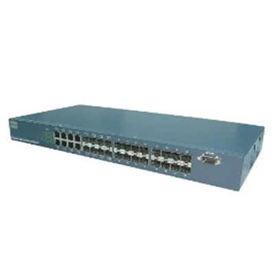 24 Port Gigabit SFP għadd għoli ta 'swiċċ tal-fibra tal-port